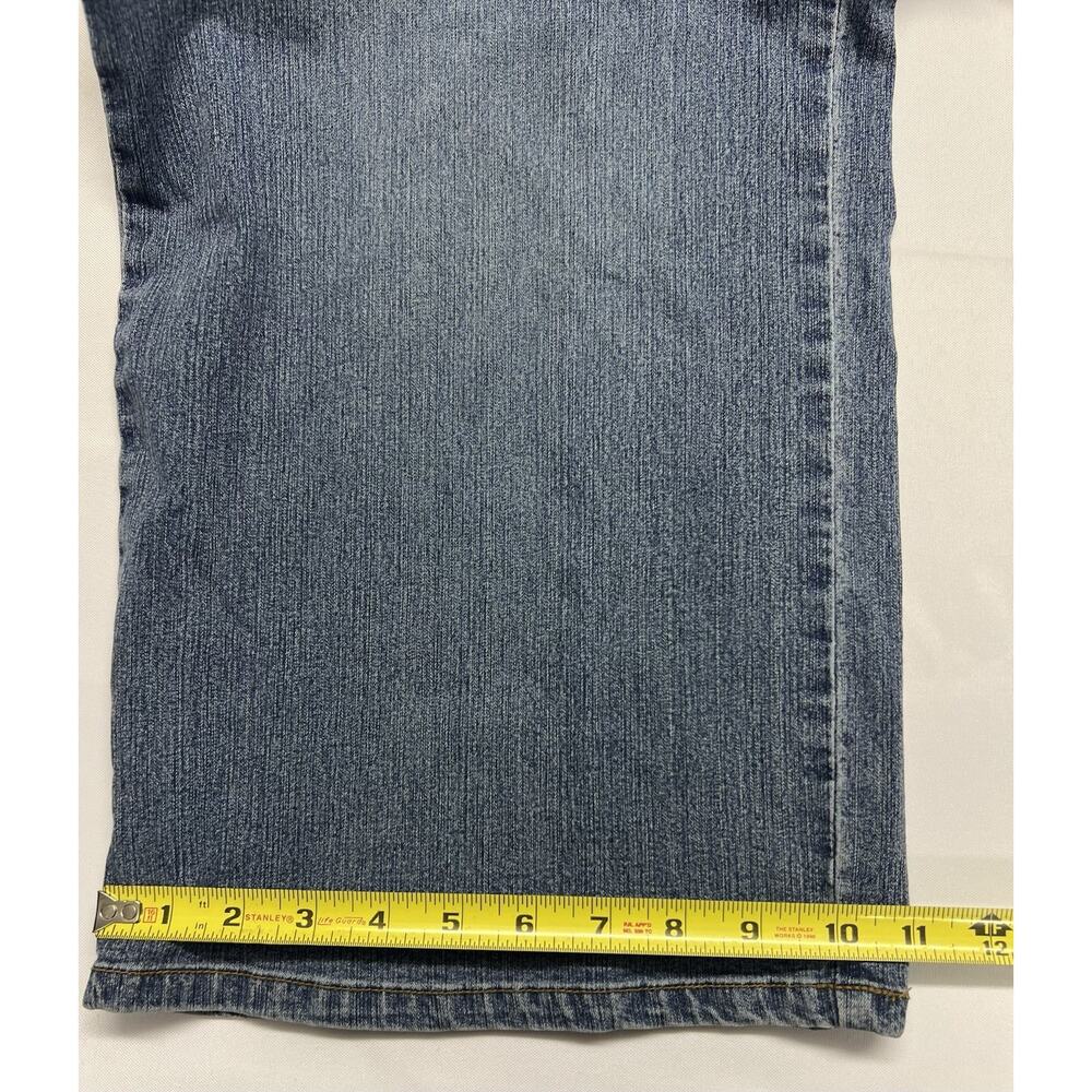 Avenue Blues Womens Wide Leg Jeans Size 24 Plaid Patchwork Fall Denim - Picture 10 of 10